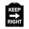 Signmission Keep Right Right Arrow Heavy-Gauge Aluminum Architectural Sign, 24" x 18", BW-1824-23891 A-DES-BW-1824-23891 - alternate 1
